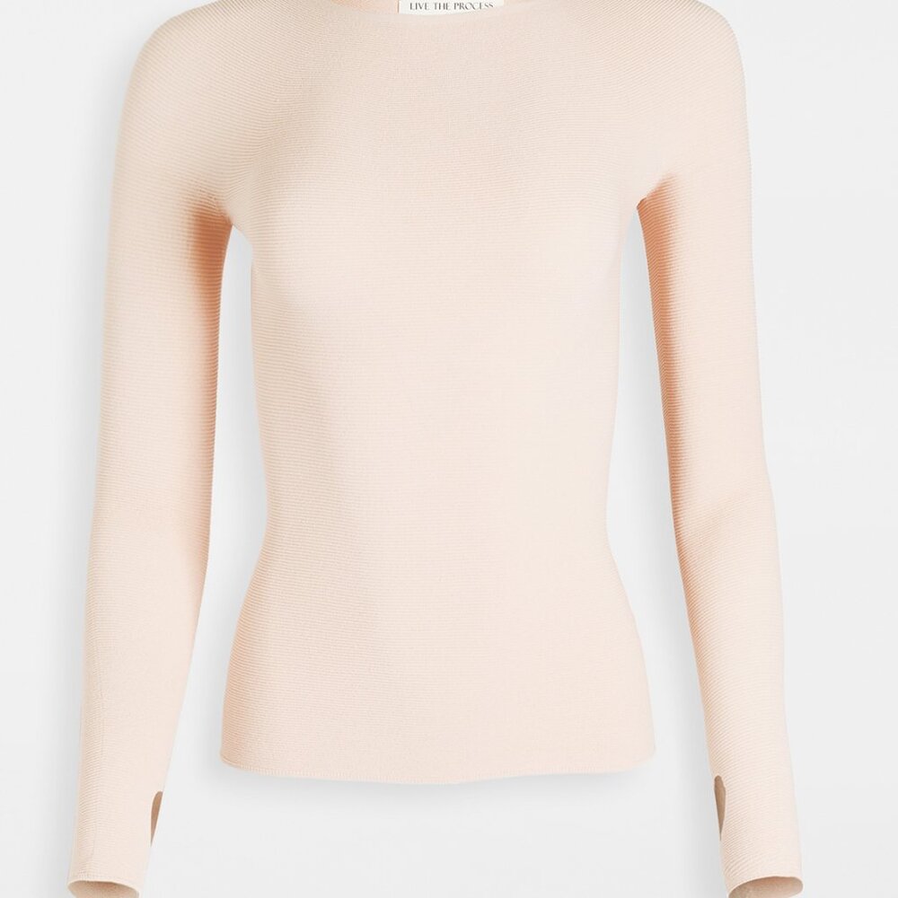 LIVE THE PROCESS Seamless Crew Neck Morganite, S